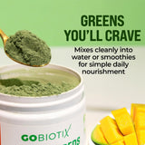 GOBIOTIX Ingrédients fruits et légumes, source naturelle de nutrition.