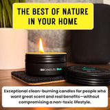 GOCANDLES Bougie calme: girofle, géranium et patchouli pour la détente.