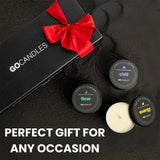 GOCANDLES Bougie en cire coco-soja pour une combustion propre.