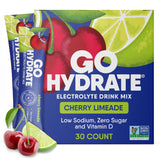 GoHydrate sachets d'électrolytes à faible sodium pour hydratation efficace.