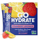 GoHydrate sachets saveur fraise citron, hydratation rapide lors de l’entraînement.