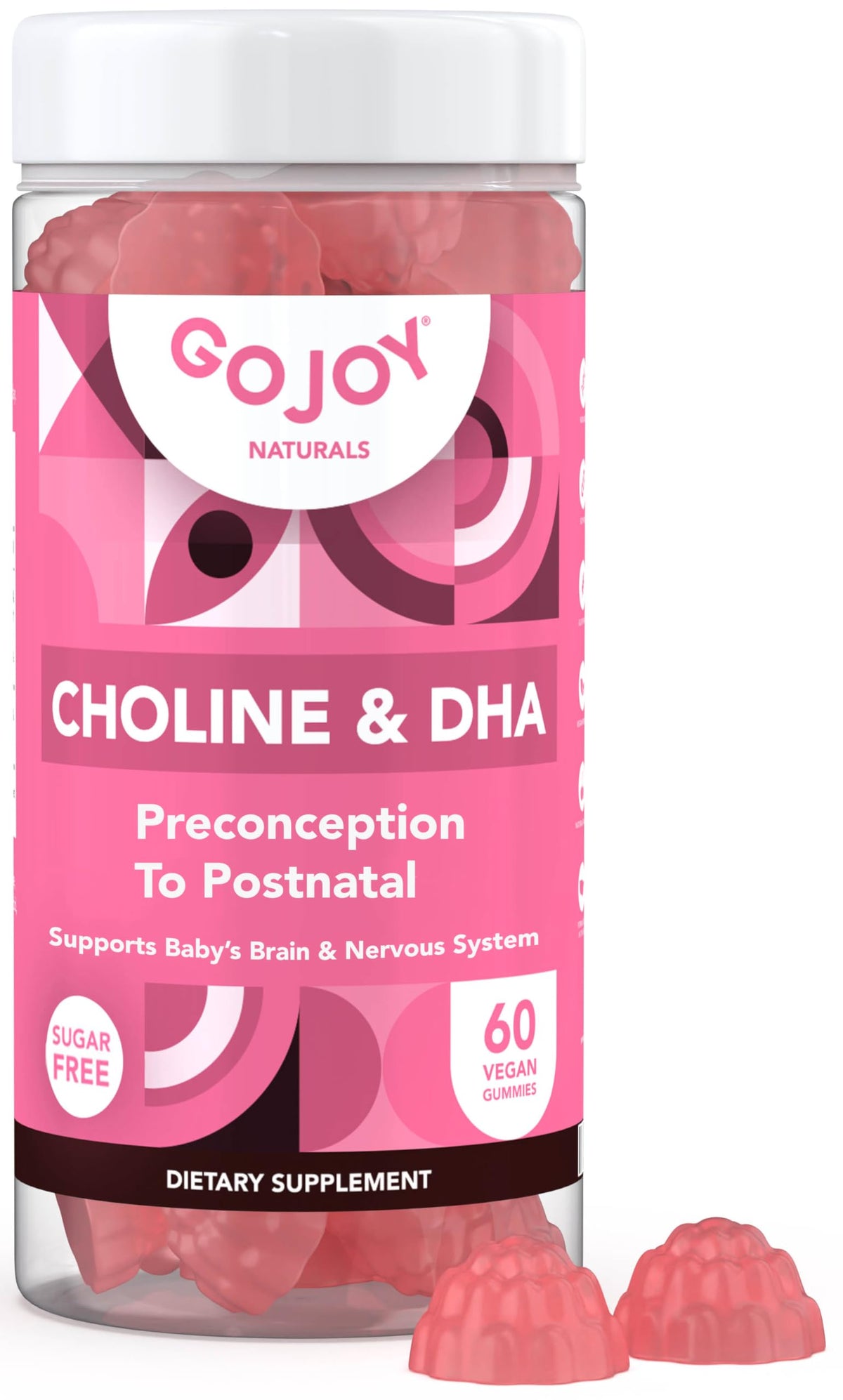 gommes prénatales GOJOY NATURALS: bouteille pratique à emporter
