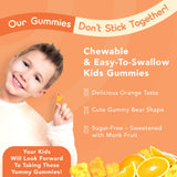 GOJOY NATURALS Gummies Saveur Orange Naturelle – goût apprécié par les enfants.
