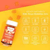 GOJOY NATURALS Gummies Testés en laboratoire – produit végan, sans gluten et sans OGM.