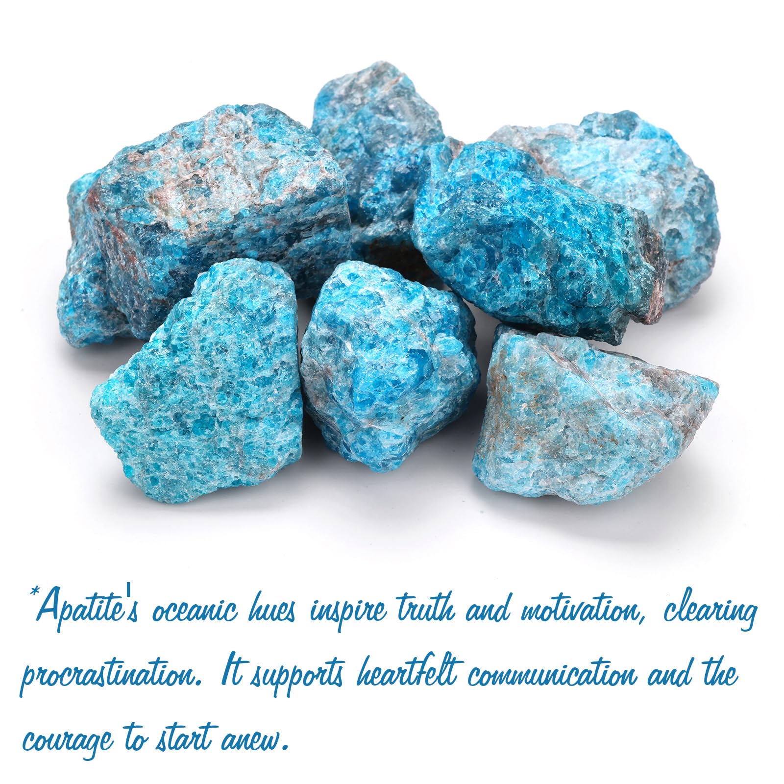 GolbalJew Apatite brut pierres deux pièces parfaites pour pratique spirituelle.