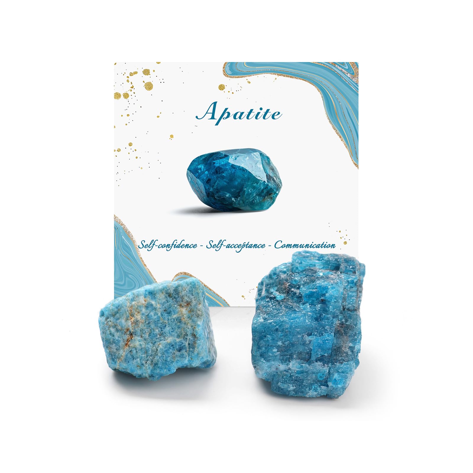 GolbalJew Apatite brut pierres ensemble pour méditation et décoration naturelle.