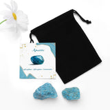 GolbalJew Apatite brut pierres aux teintes océaniques inspirant concentration.