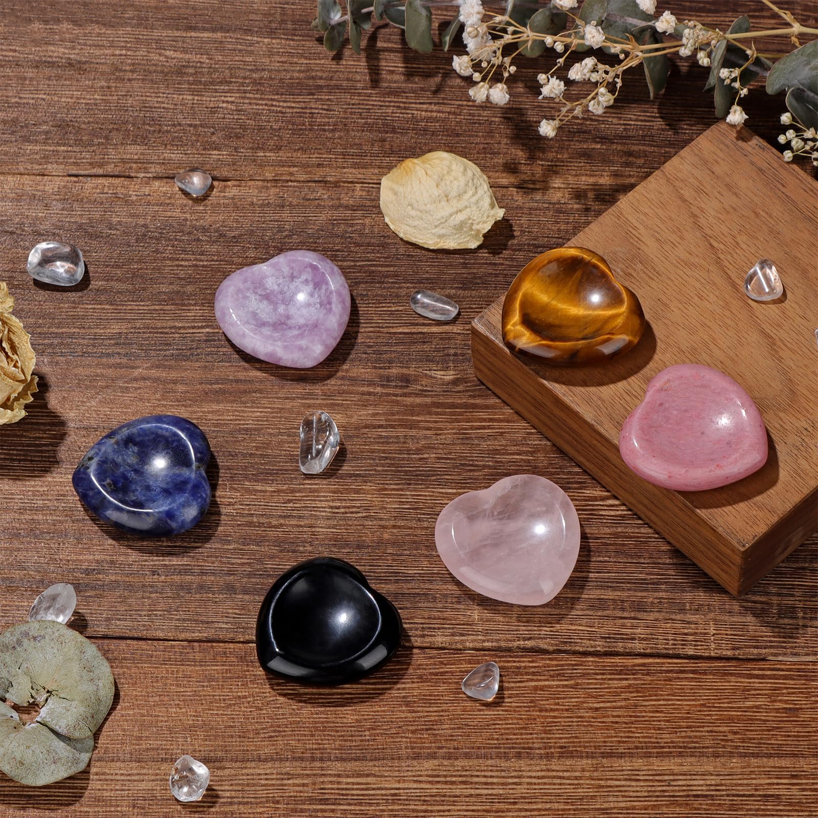 GolbalJew quartz rose coeur apaisant pour calmer les tensions