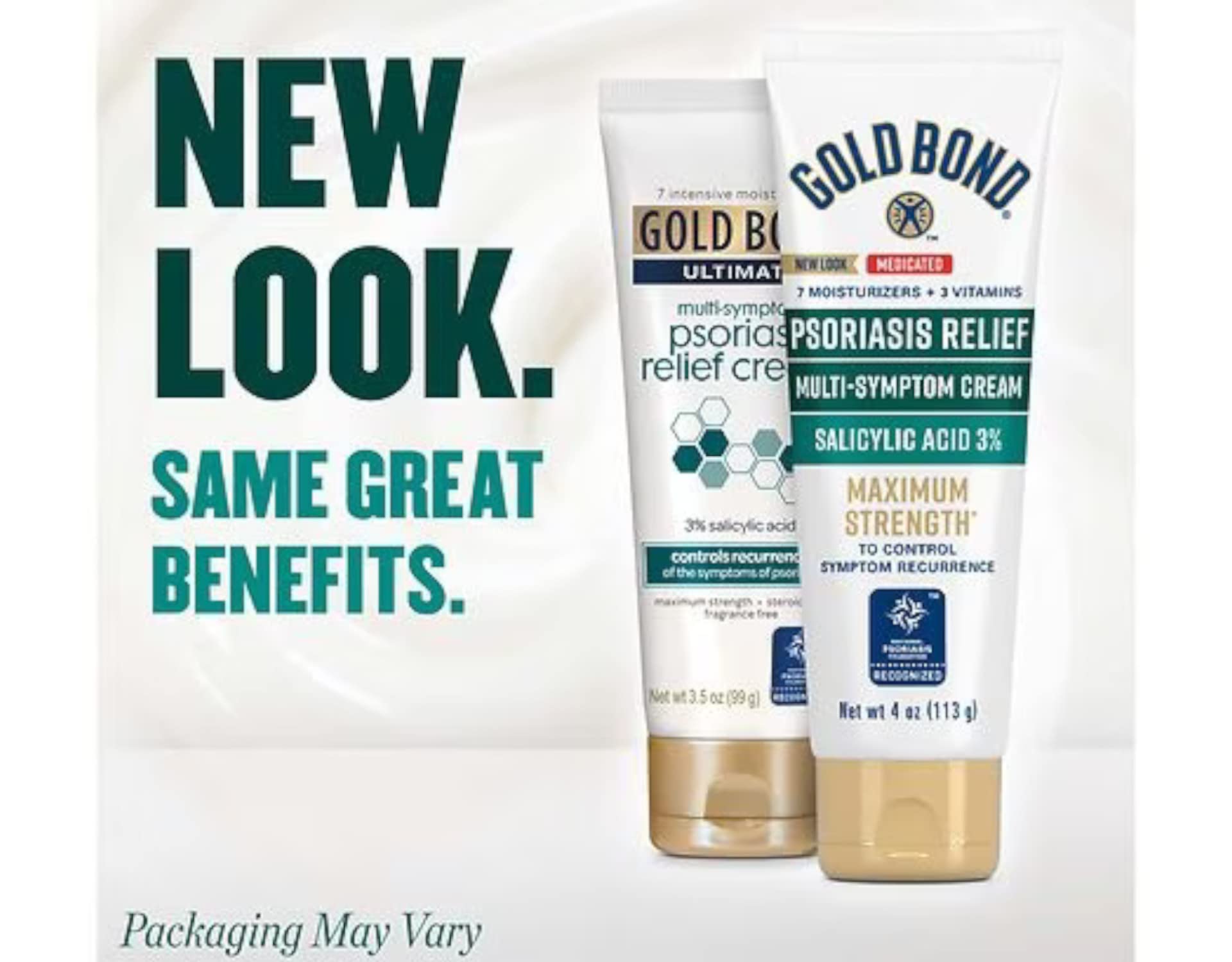 Application facile Gold Bond – soin psoriasis quotidien sans effort.