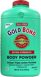 Texture fine et uniforme de la poudre Gold Bond prête à l'usage.