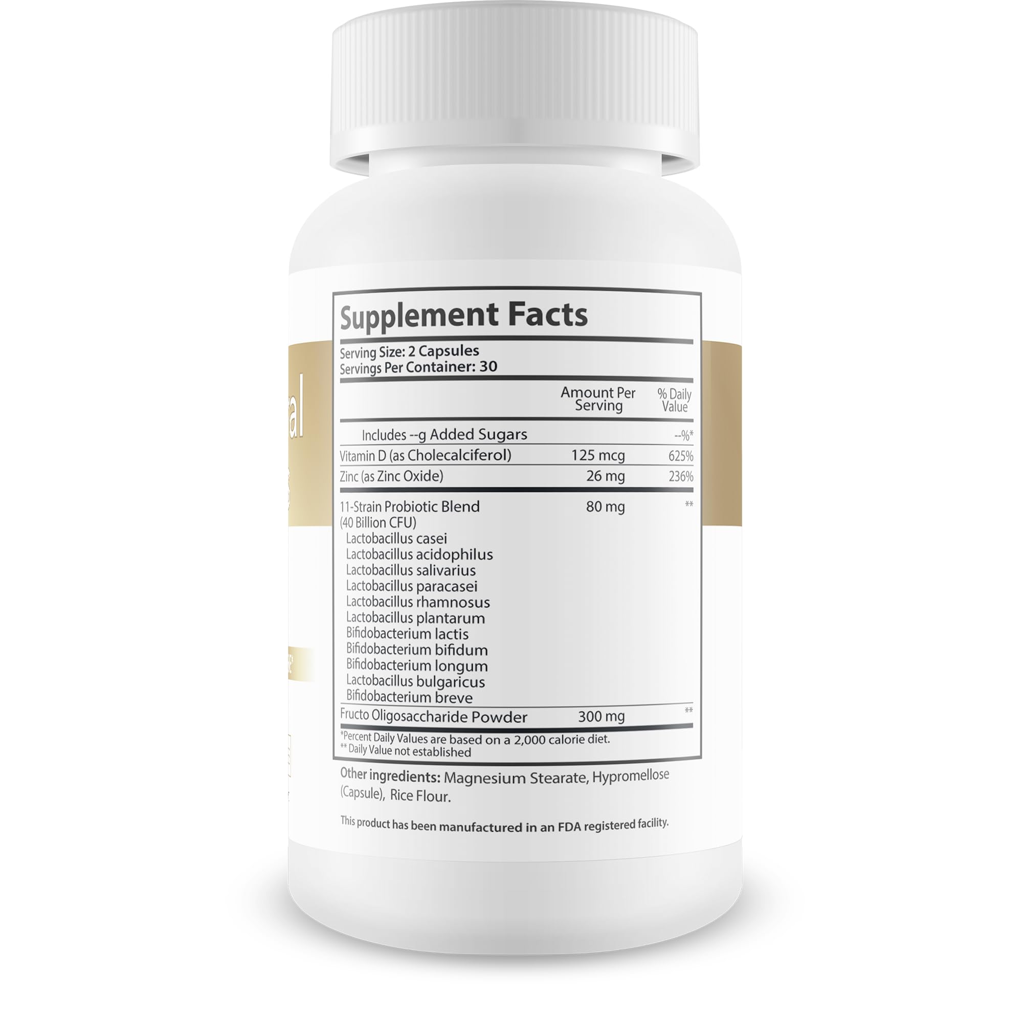 Gold Oral Biotics Pro, capsules, soutien ciblé pour dents fortes et gencives saines.