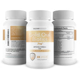 Gold Oral Biotics Pro, prébiotiques et vitamine D pour une flore buccale équilibrée.