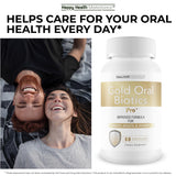 Gold Oral Biotics Pro, soutien haleine fraîche et équilibre des voies respiratoires.