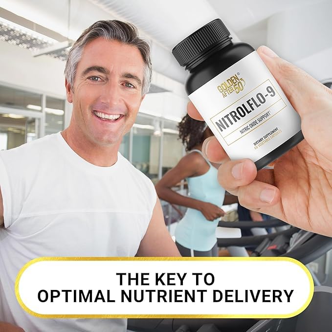 Capsules NitrolFlo-9, emballage pratique pour une prise quotidienne.