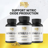 Extrait pomme-grenade dans NitrolFlo-9 pour énergie naturelle.