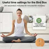 Goldmeet Boite oiseaux minuterie reglable pour sieste et sommeil