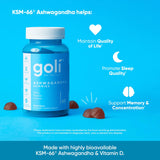 Goli Ashwagandha : etiquette claire et emballage distinctif.