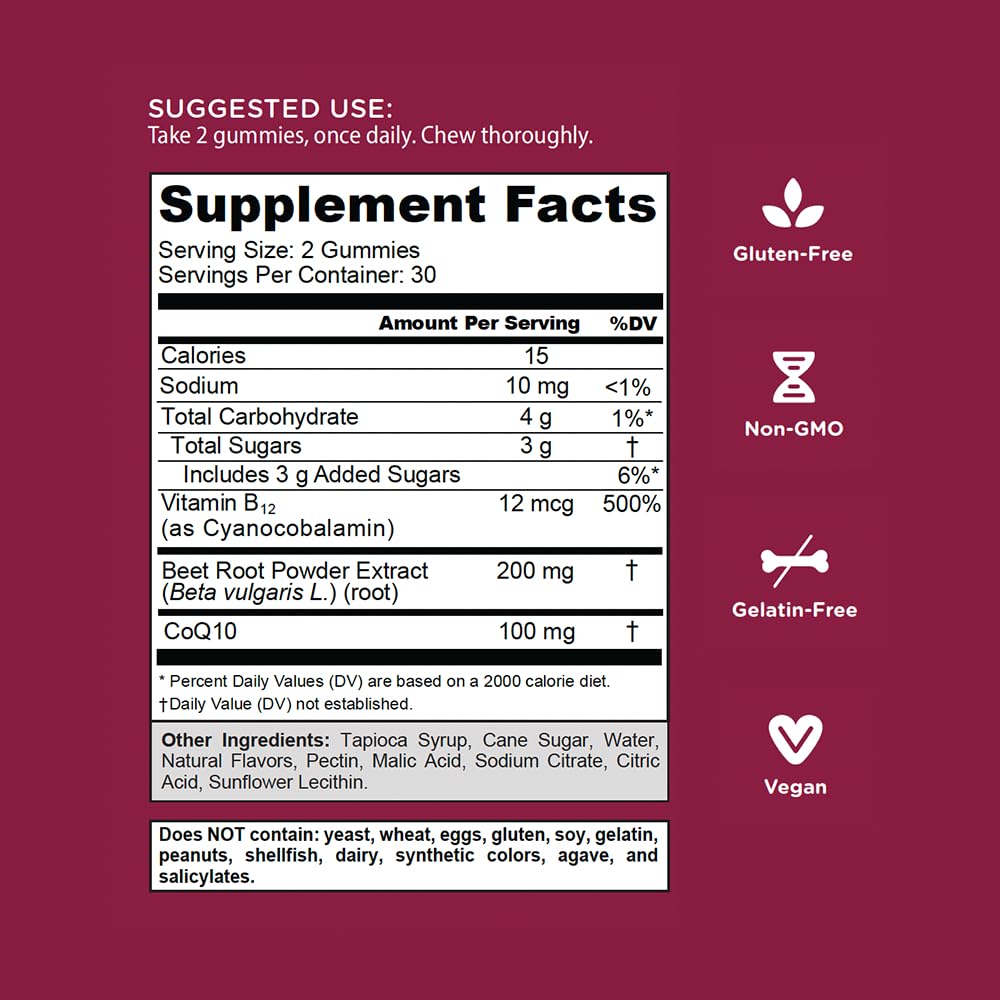 Poudre de betterave dans Goli Beets Cardio, richesse nutritionnelle naturelle.
