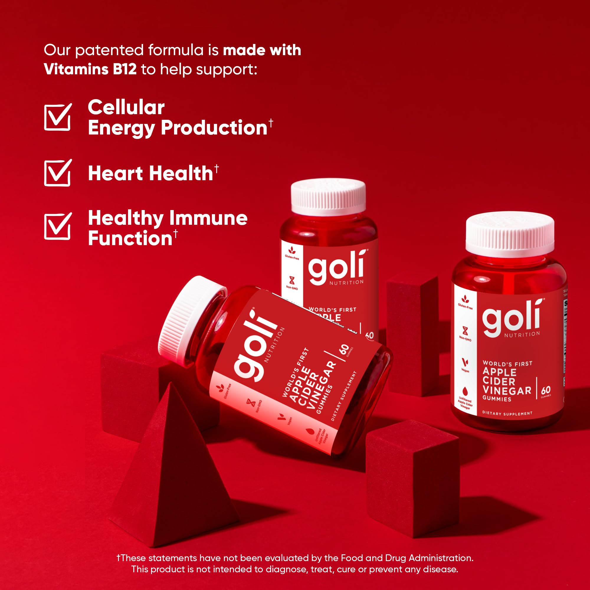 Goli ACV Gummies energie-b12: peut soutenir le metabolisme énergétique