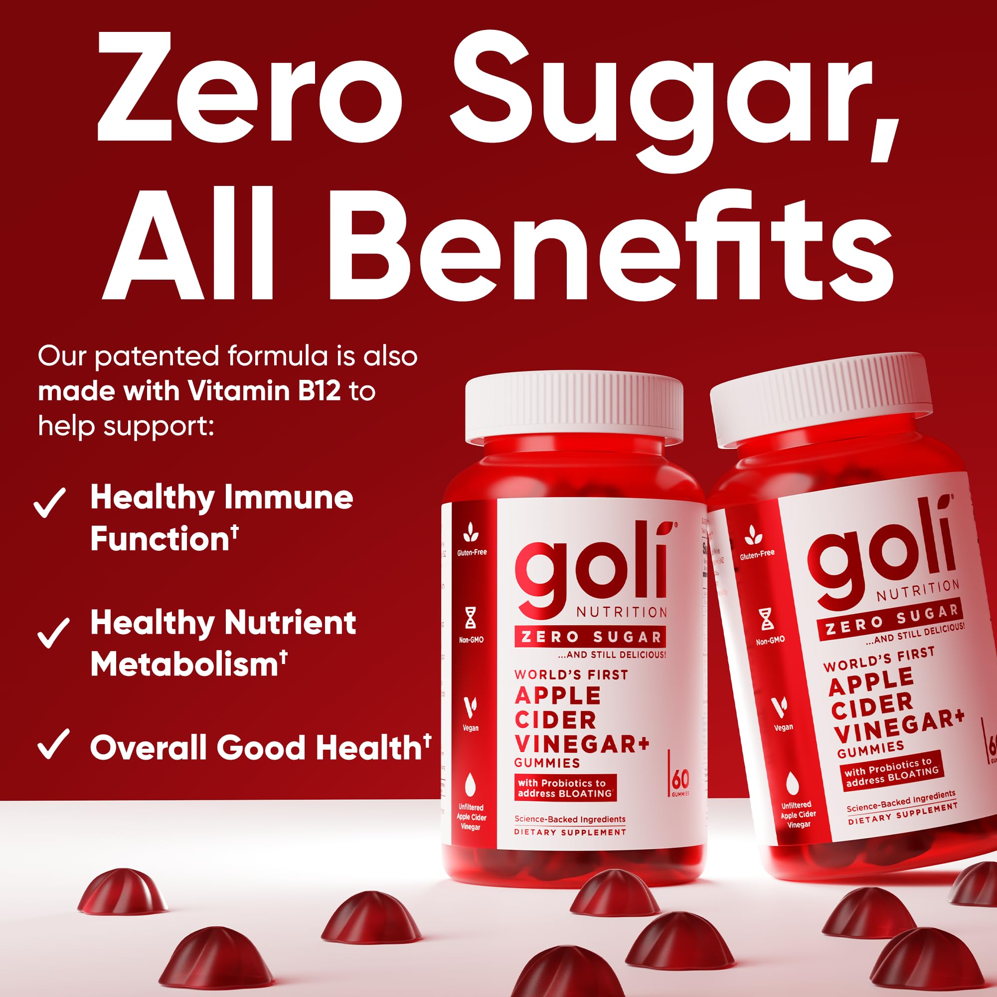 Goli ACV Gummies probiotiques-digestion: soutien potentiel pour l'equilibre intestinal
