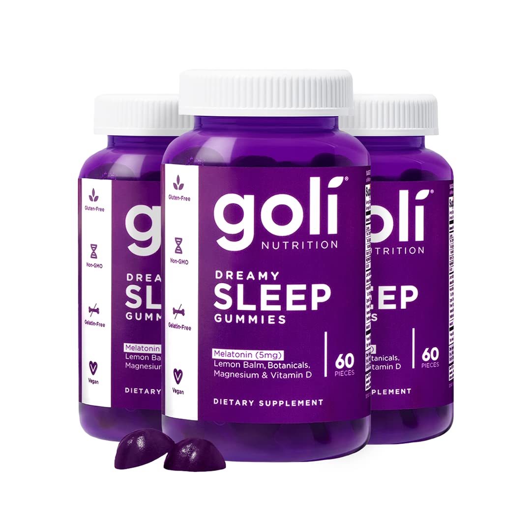 Goli Sommeil Doux : bouteille de gommes apaisantes favorisant une routine nocturne