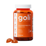 Goli Superfruits Gummies, boîte 60, soutient une routine beauté quotidienne.