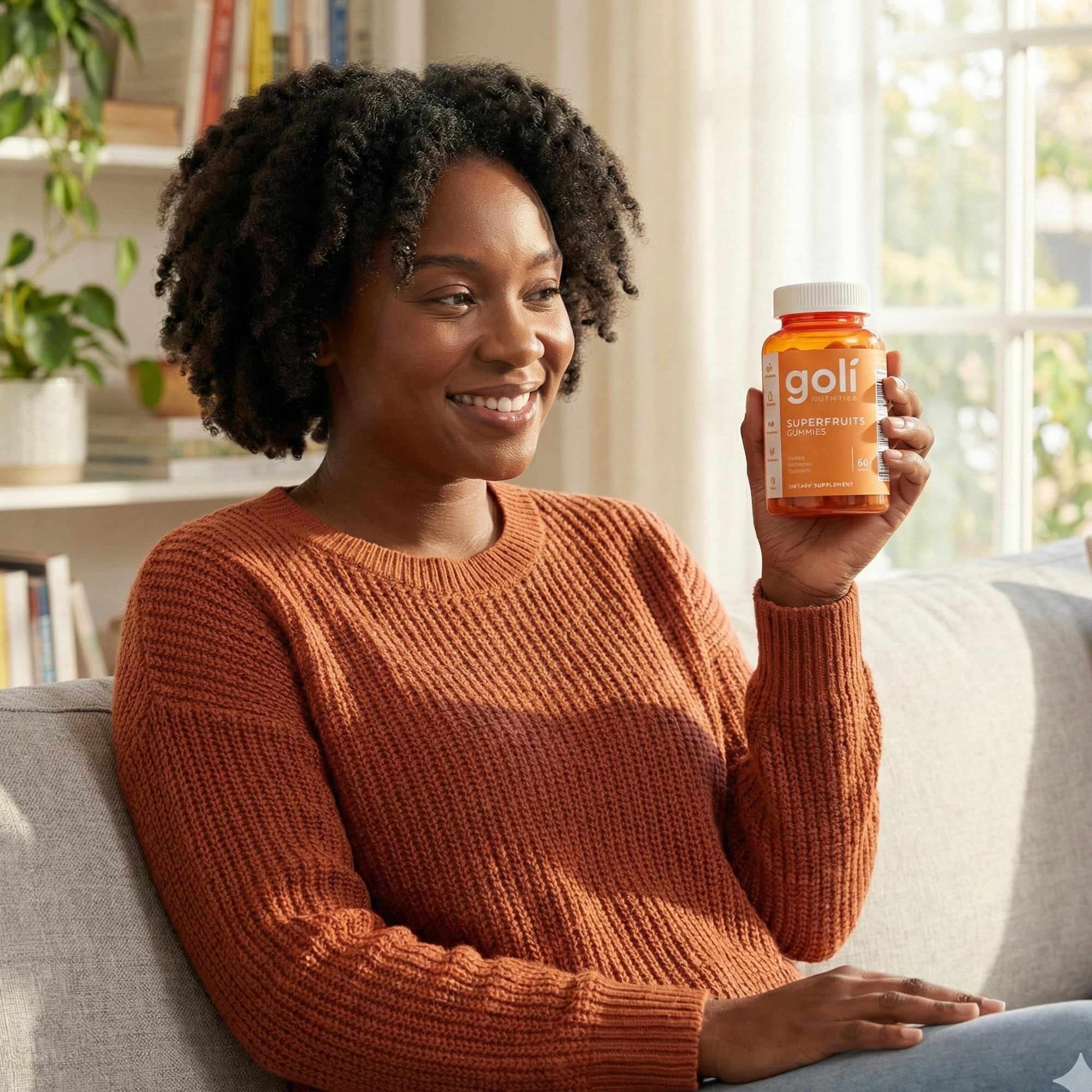 Goli Superfruits Gummies, sans gluten et sans OGM.