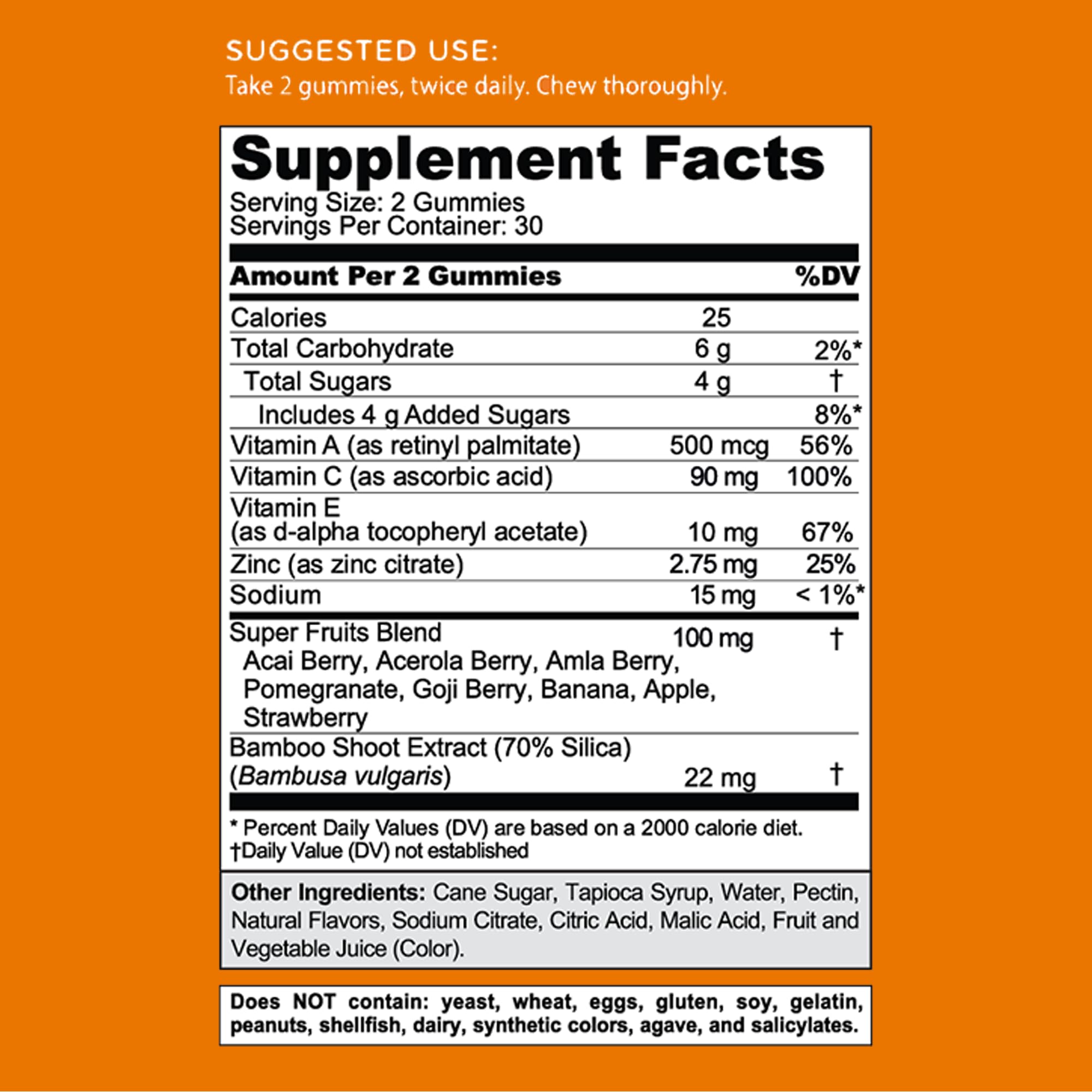 Goli Triple Action Immunité Gummies — extrait de sureau noir pour un goût riche.