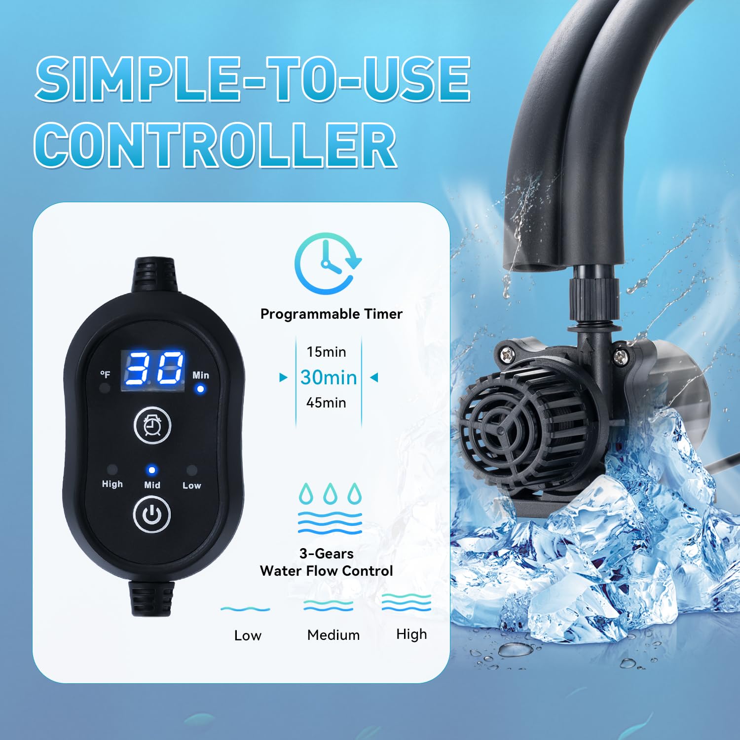 Golifen pad glace ajustable genou: maintien sûr et confortable.