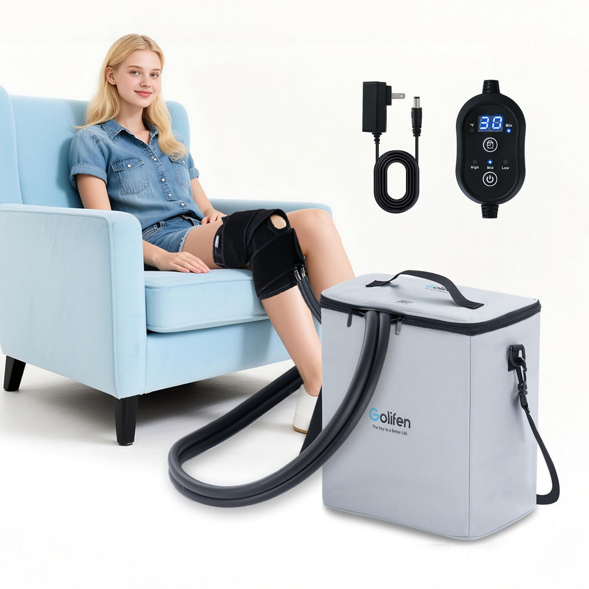 Golifen thérapie froid: machine genou pour récupération ciblée.