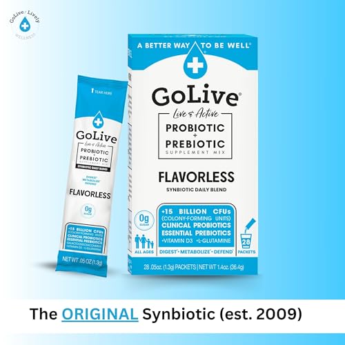 GoLive 15 milliards CFU et 15 souches, soutien potentiel du fonctionnement intestinal.
