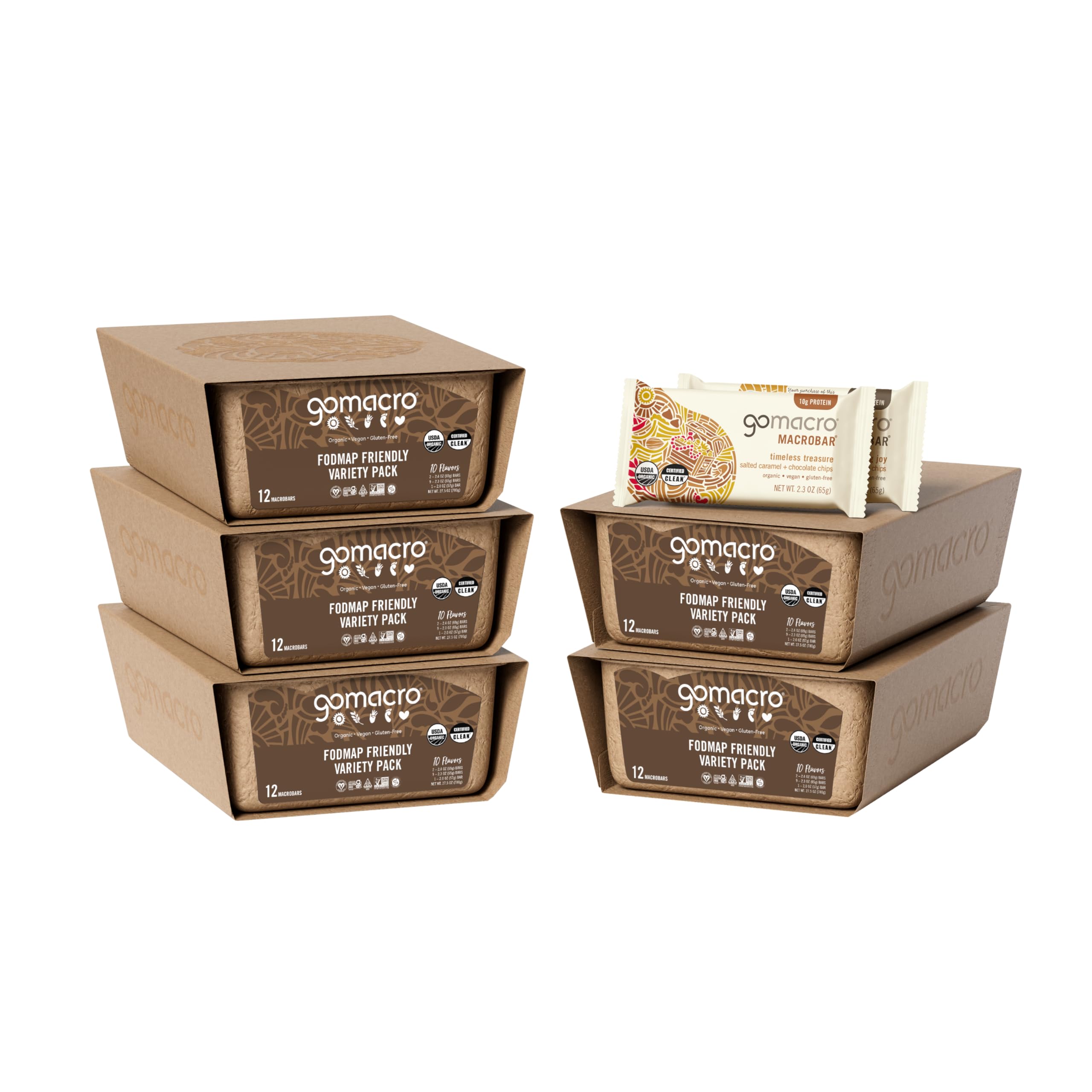 GoMacro MacroBar granola coco, texture croquante et énergie naturelle