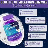 Gomhoreye Mélatonine Gummies 30 mg, texture douce et saveur agréable.