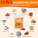 Tasse chaude de café champignons Gomhoreye, énergie durable sans pic.