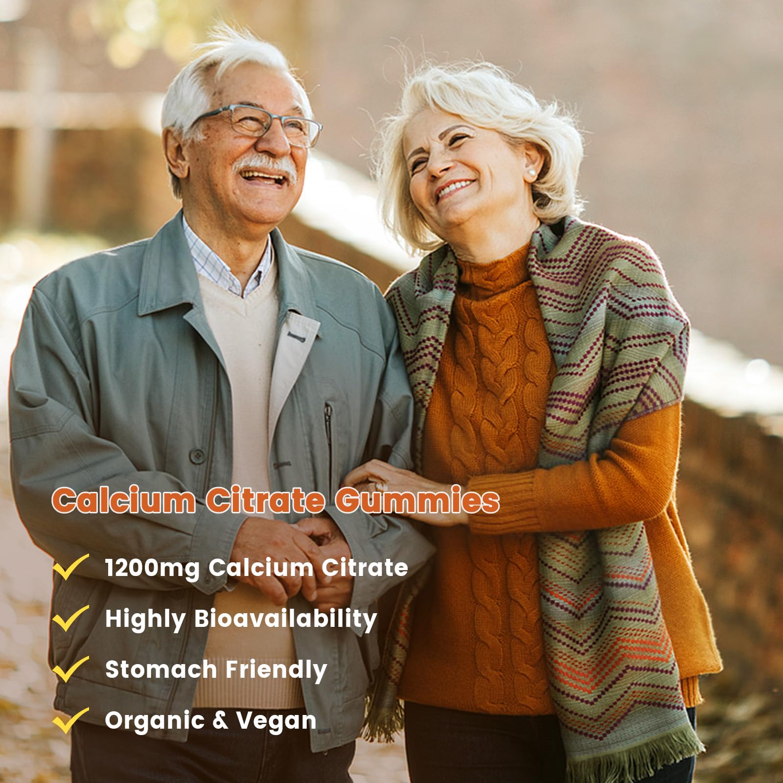 GONGOTA Calcium Citrate Gummies – Gommes dents et os, présentation quotidienne