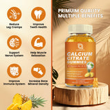 GONGOTA Calcium Citrate Gummies – Gommes ananas ouvertes, texture fruitée et pratique