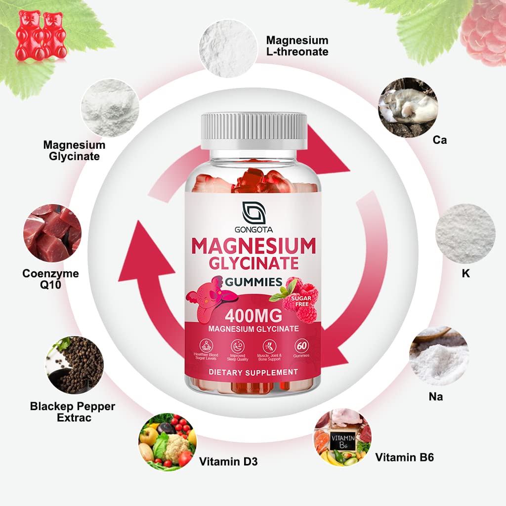 Étiquette GONGOTA montrant vitamine D, B6, calcium et potassium pour le métabolisme.