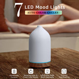 Gooamp diffuseur céramique 200ml dans décor bois rustique pour salon