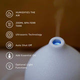 Gooamp diffuseur céramique 200ml humidifie jusqu'à 28 m²