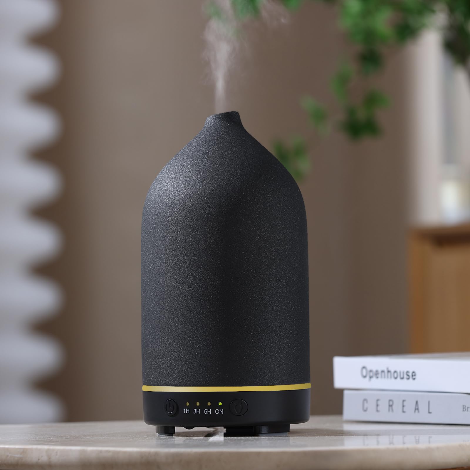 Diffuseur Gooamp en céramique 200 ml dans le salon, ambiance apaisante et aromatique