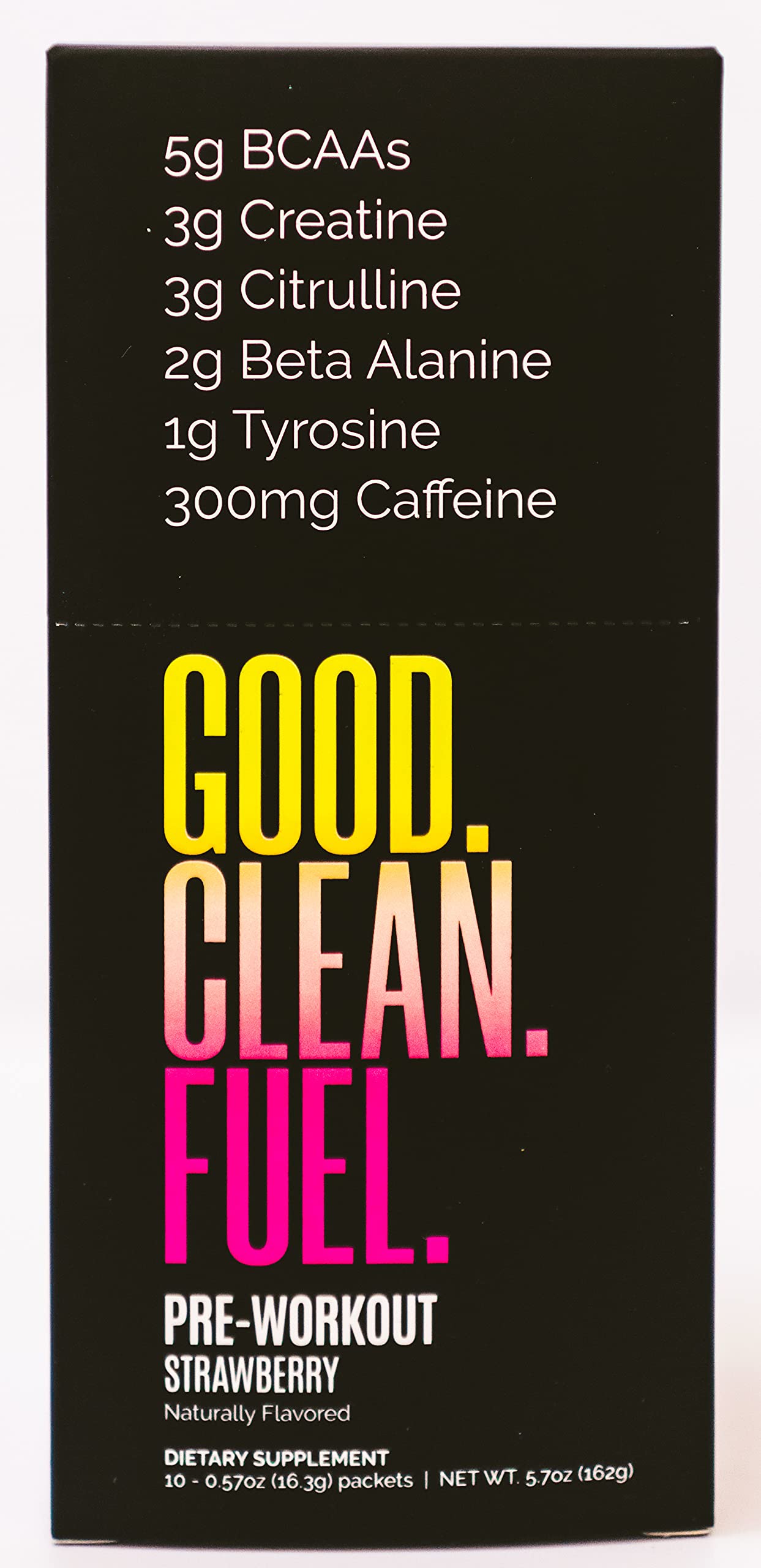 Good Clean Fuel pré-entraînement – sachet fraise, énergie rapide pour l échauffement
