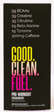 Good Clean Fuel pré-entraînement – sachet fraise, énergie rapide pour l échauffement
