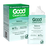 Good Clean Love Balance lingettes pH: équilibre intime au quotidien.