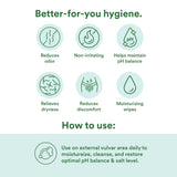 Good Clean Love lingettes aloe bio: hydratation douce pour la zone intime.