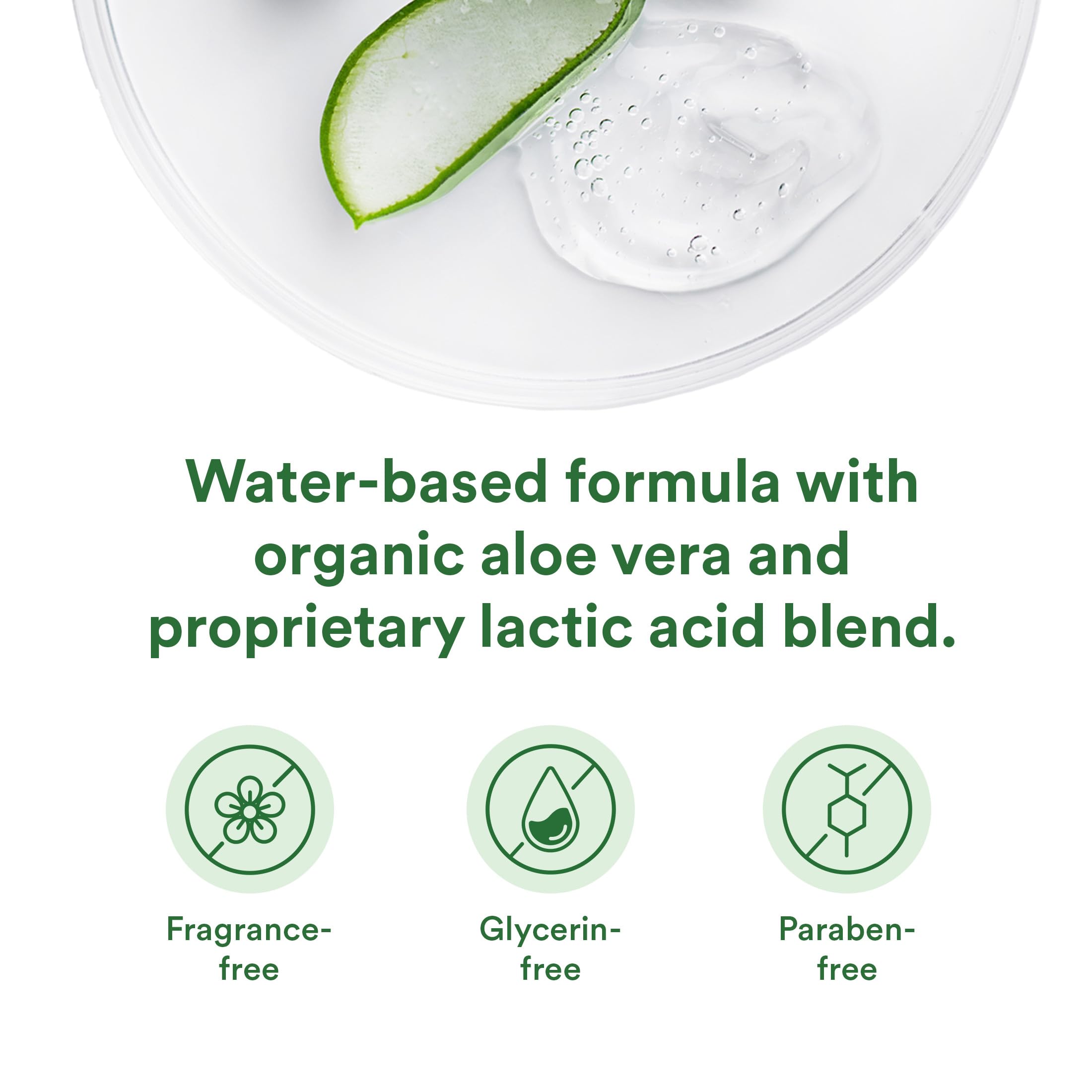 Good Clean Love Restore: gel à base d’aloe vera et d’acide lactique.