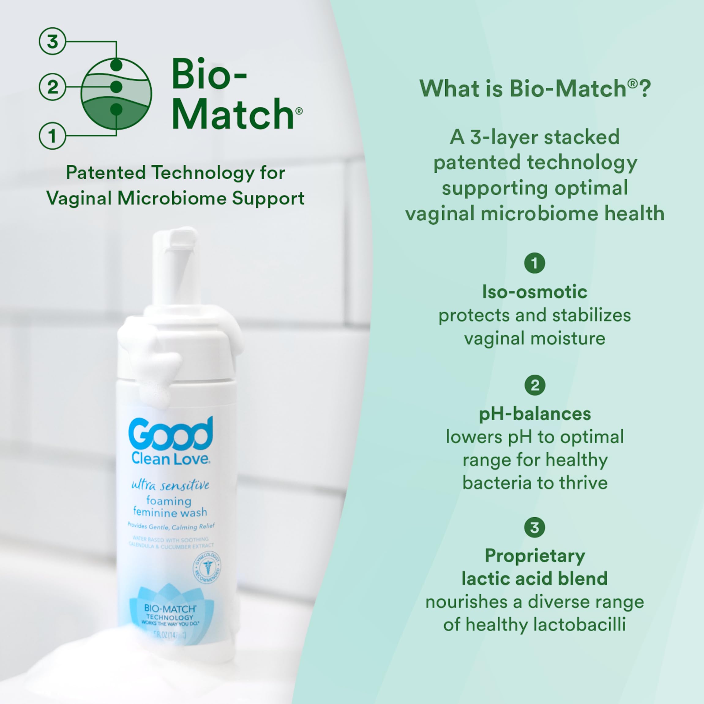Good Clean Love Ultra Sensitive Wash — composition botanique pour peau sensible et hydratation.