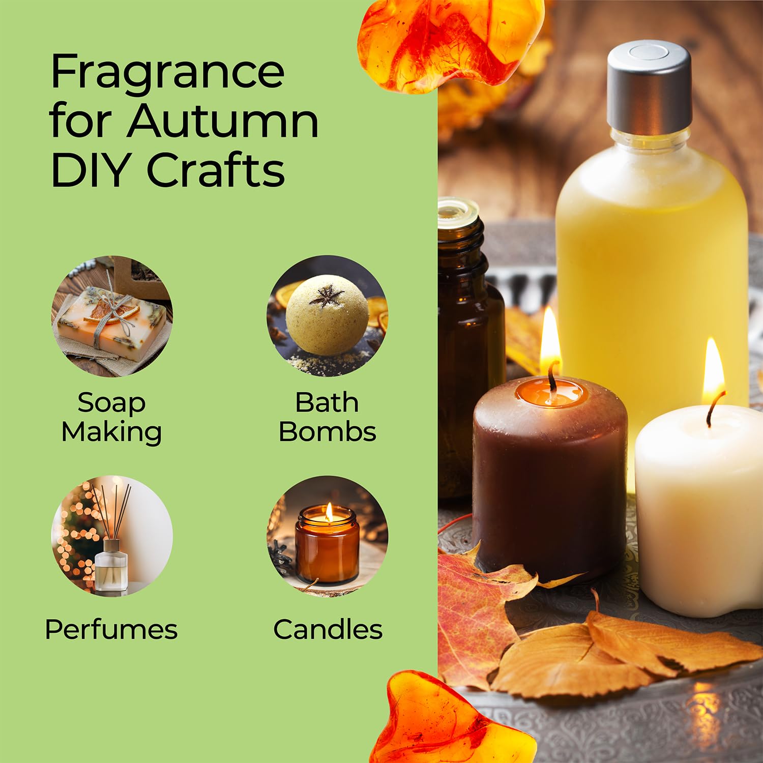 Good Essential Ambre – huile pour bougie artisanale et senteur chaude