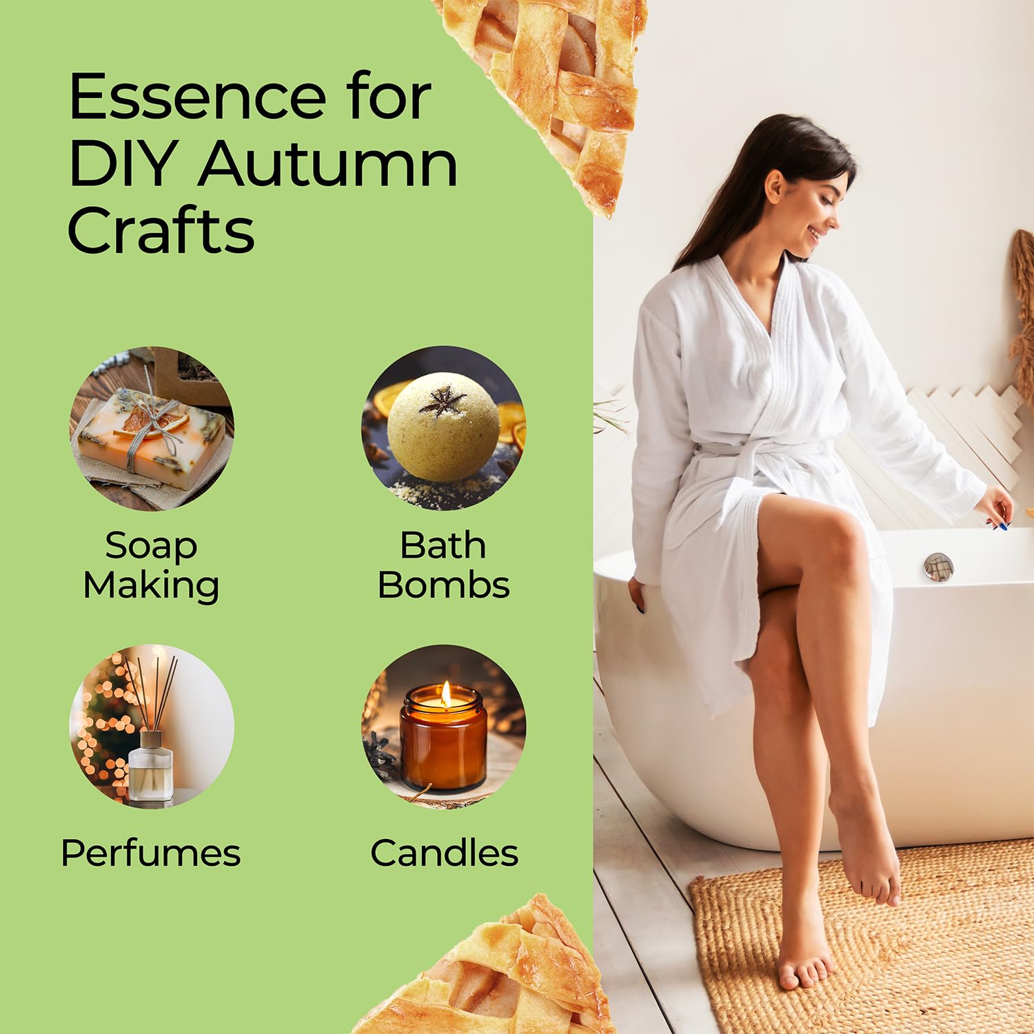 Good Essential bougie-arôme tarte-pomme parfume délicatement vos intérieurs lors des soirées.