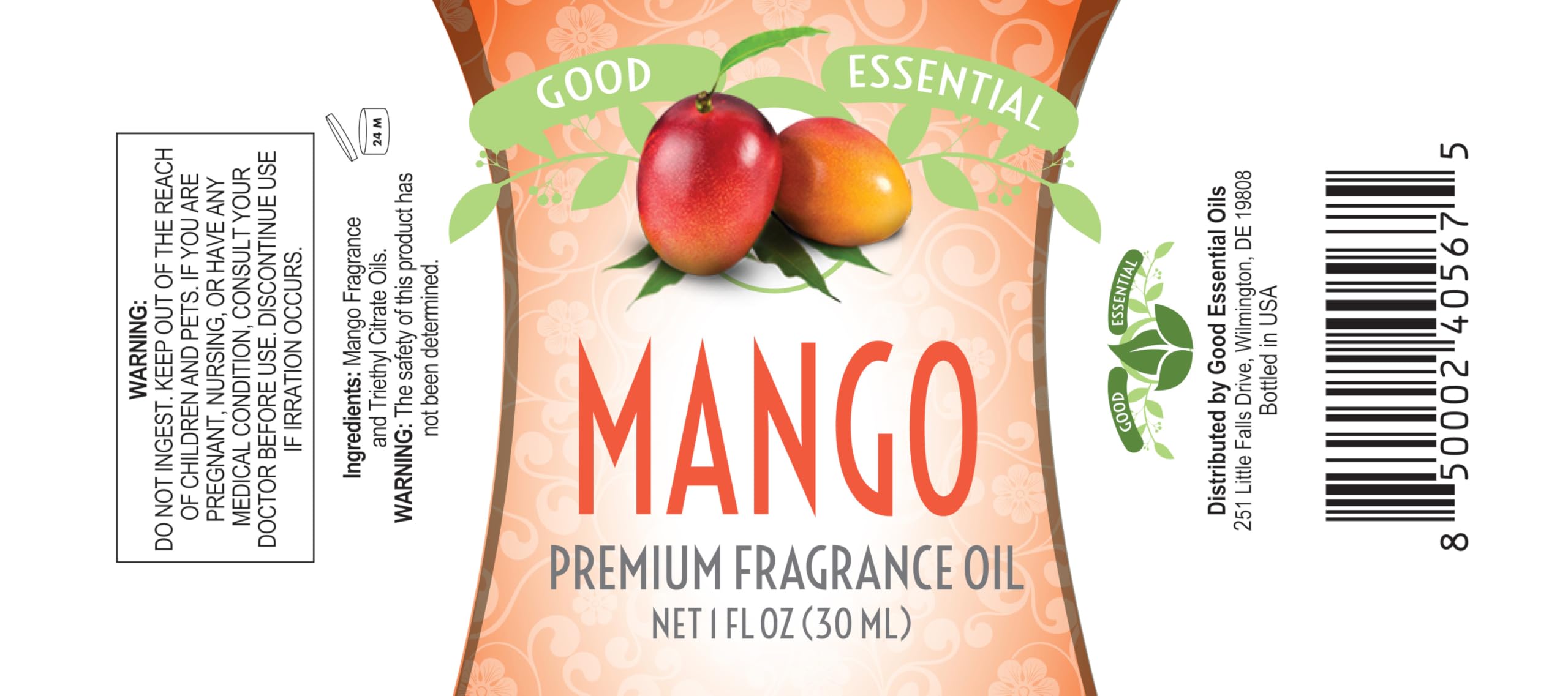Diffuseur aromatique avec mangue Good Essential pour ambiance tropicale