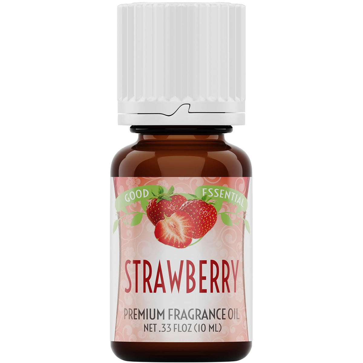 Good Essential Fraise Fragrance Oil: flacon pipette 10 ml pour bougies et diffuseurs.